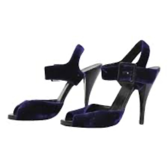 Pierre Hardy Black Velvet High Heel Stiletto Sandal EU40 runs small (fits 8.5/9) - Picture 1 of 12